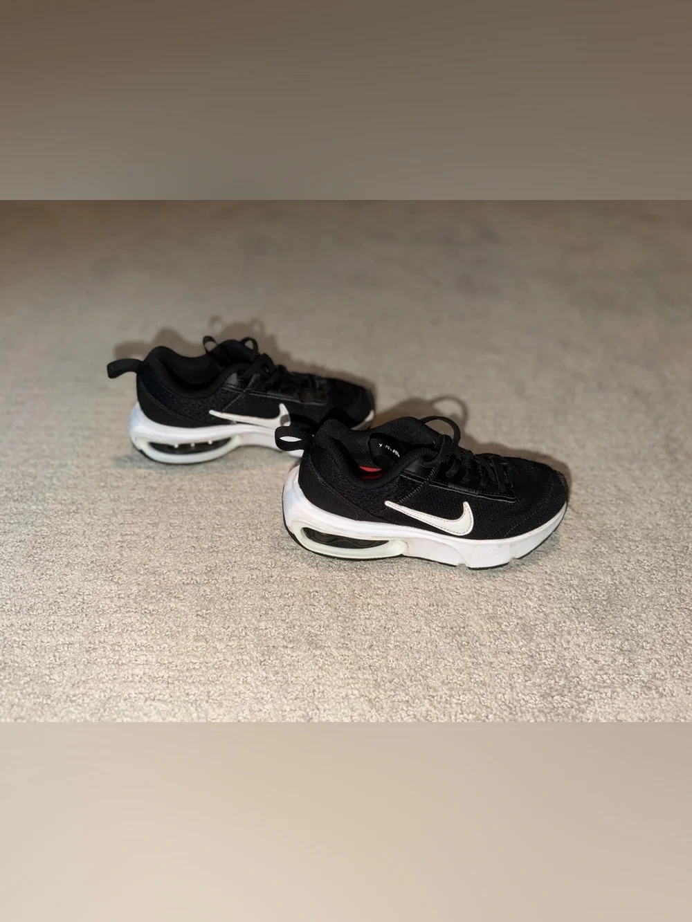 Nike Air Max Unisex Kids Sneakers Black/White Size 13C